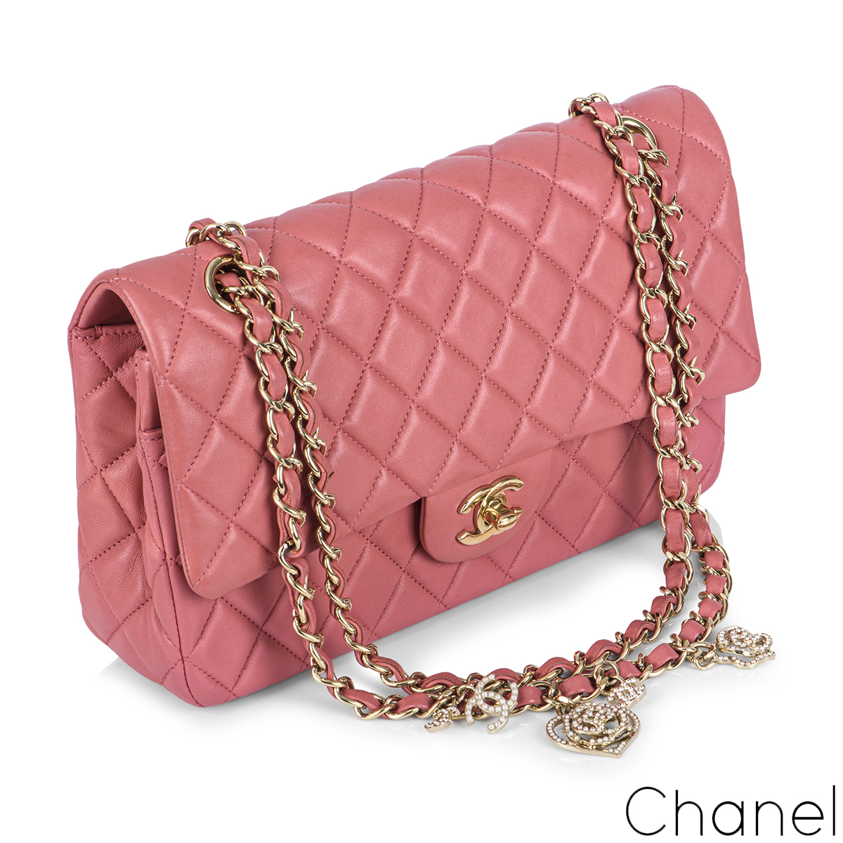 Timeless Limited Edition Chanel Valentine classic medium flap bag Black  Leather ref.183344 - Joli Closet